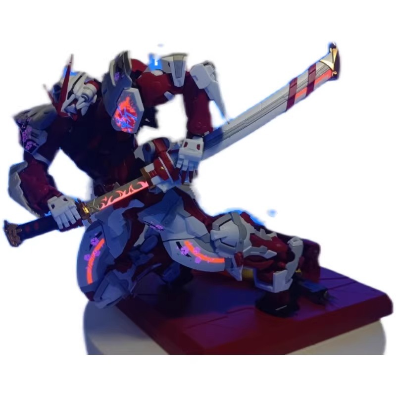 [BUOCO] AMAX HiRM 1/100 異端鋼彈紅色機高出力型 猩猩臂 紅異端 櫻花 斬 螢光水貼-細節圖11