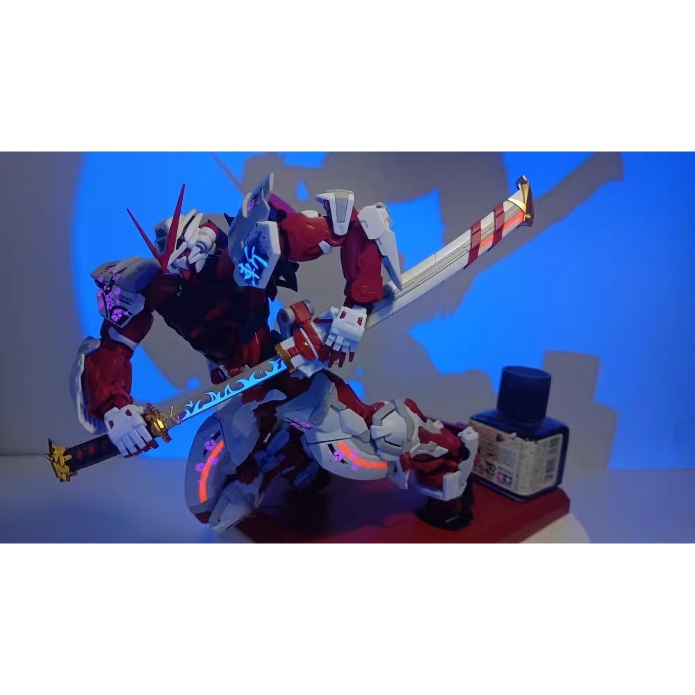 [BUOCO] AMAX HiRM 1/100 異端鋼彈紅色機高出力型 猩猩臂 紅異端 櫻花 斬 螢光水貼-細節圖10
