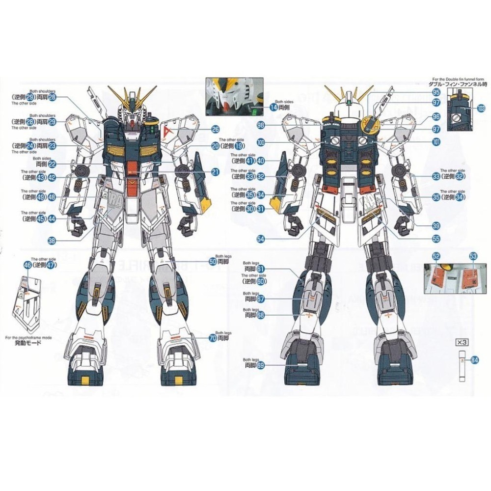 [BUOCO] EVO PB-MG-76 Nu鋼彈 ν鋼彈 HWS (重武裝型) Ver.Ka 螢光水貼 牛鋼-細節圖3