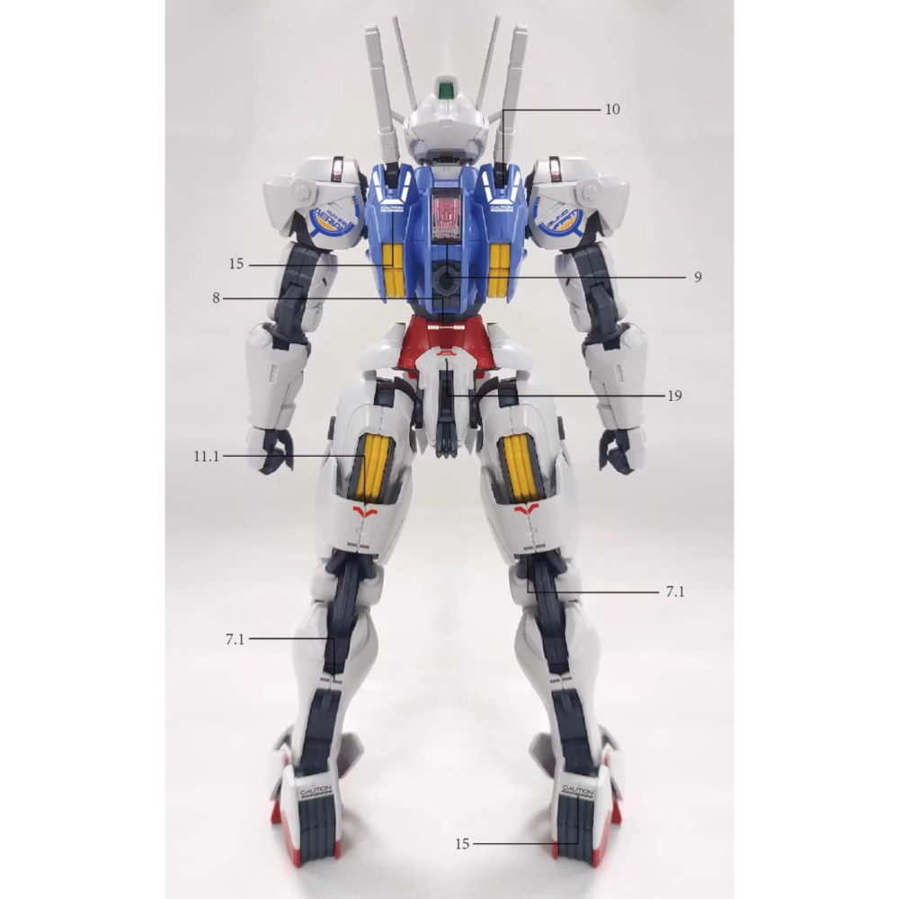 [BUOCO] AMAX FM 1/100 風靈鋼彈 XVX-016 水星的魔女 GUND-ARM 感應砲 螢光 水貼-細節圖6