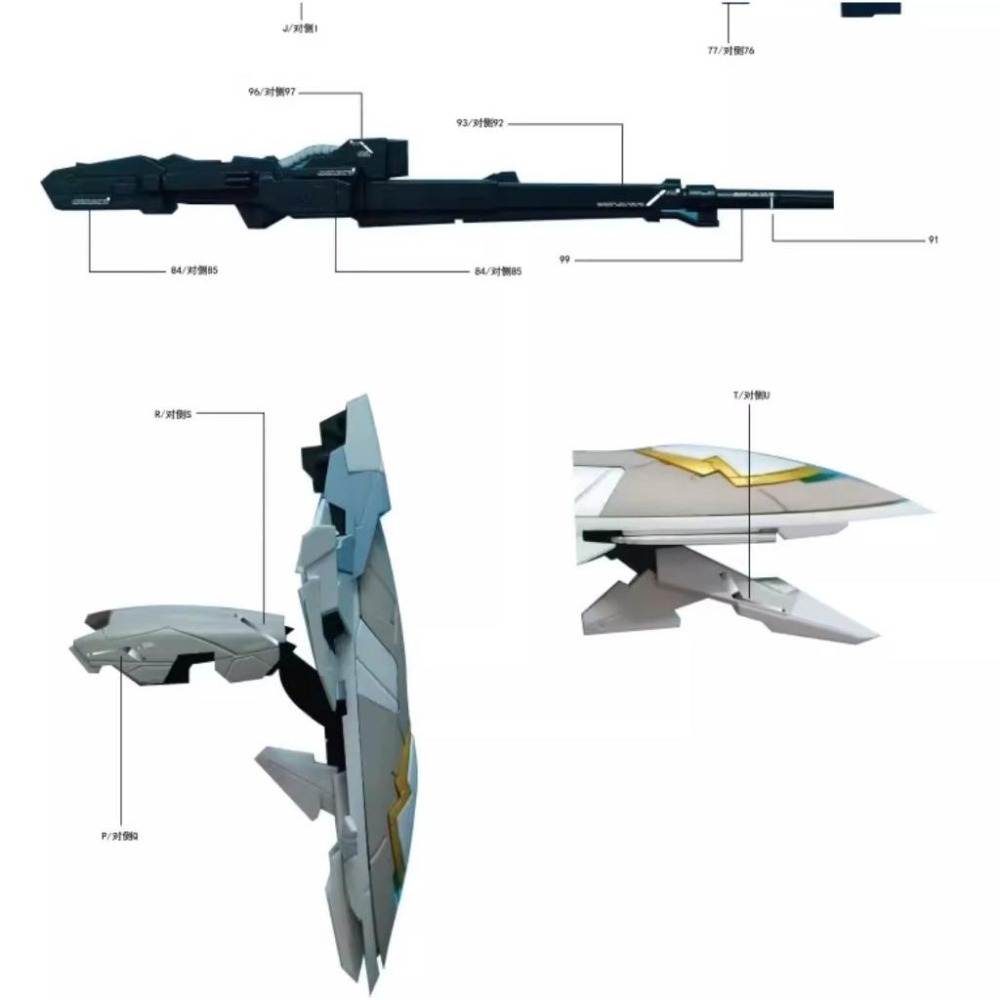 [BUOCO] AMAX MG 1/100 飛翼零式 EW Ver.Ka 天使鋼彈 FIX樣式 GFFMC風格 螢光水貼-細節圖5