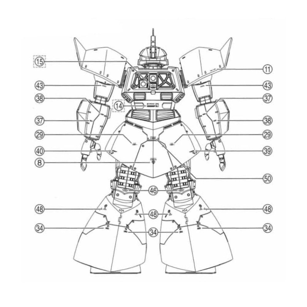 [BUOCO] EVO PB-MG-199 MSV 傑爾古格 2.0 強尼萊登專用機 螢光水貼 1/100 - 真紅閃電-細節圖4