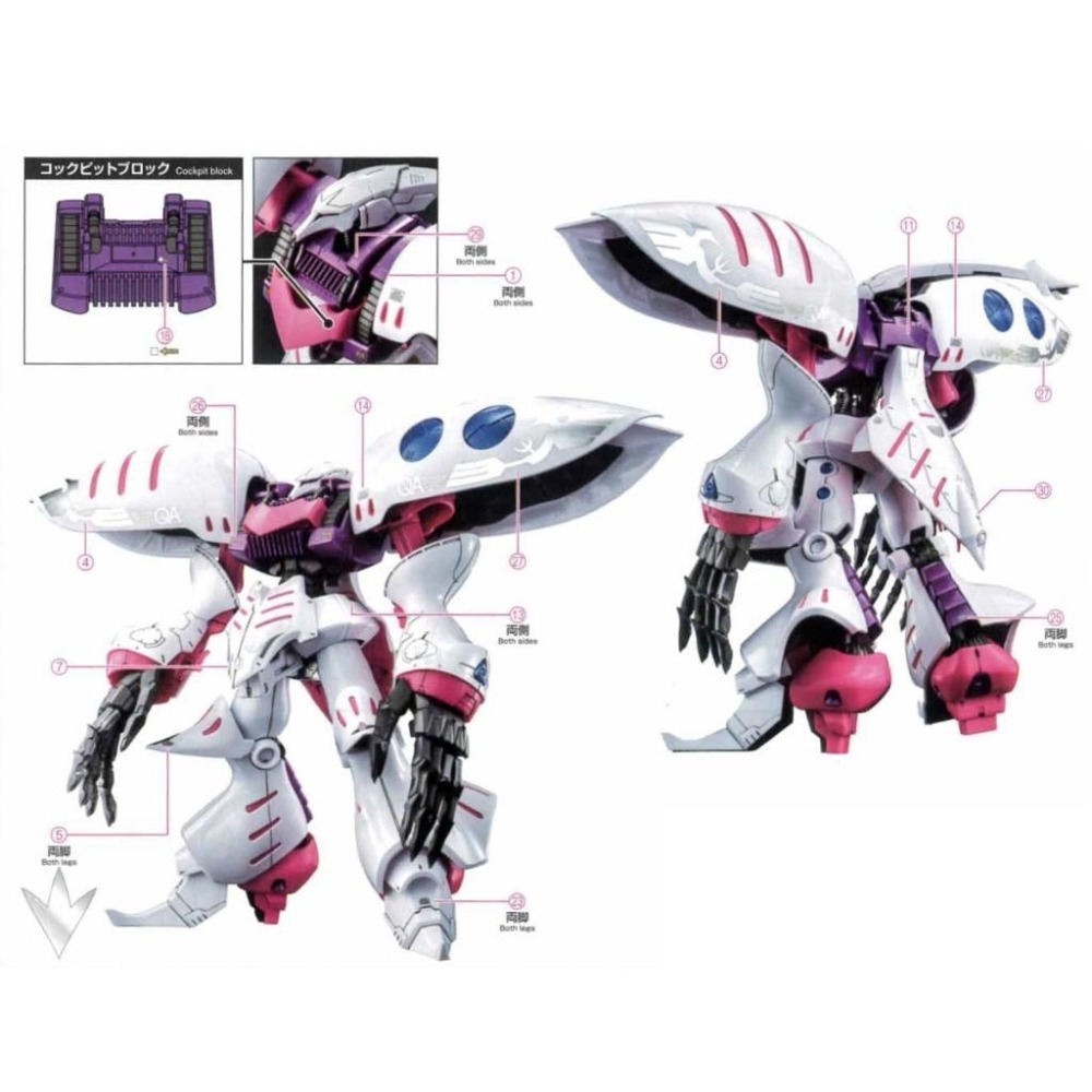 [BUOCO] EVO PB-MG-163 MG 墮獄丘貝雷 & 薔薇丘貝雷 2合1 螢光水貼 (1/100) 卡碧尼-細節圖4