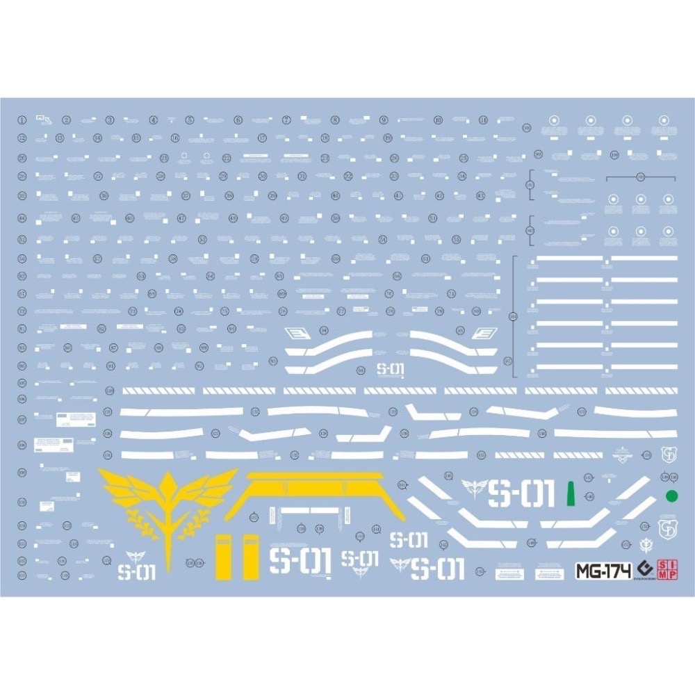 [BUOCO] EVO MG-174  MG MSN-04 沙薩比 Ver.Ka 螢光水貼 (1/100) - 夏亞-細節圖2