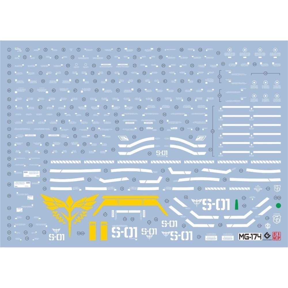 [BUOCO] EVO MG-174  MG MSN-04 沙薩比 Ver.Ka 螢光水貼 (1/100) - 夏亞-細節圖2