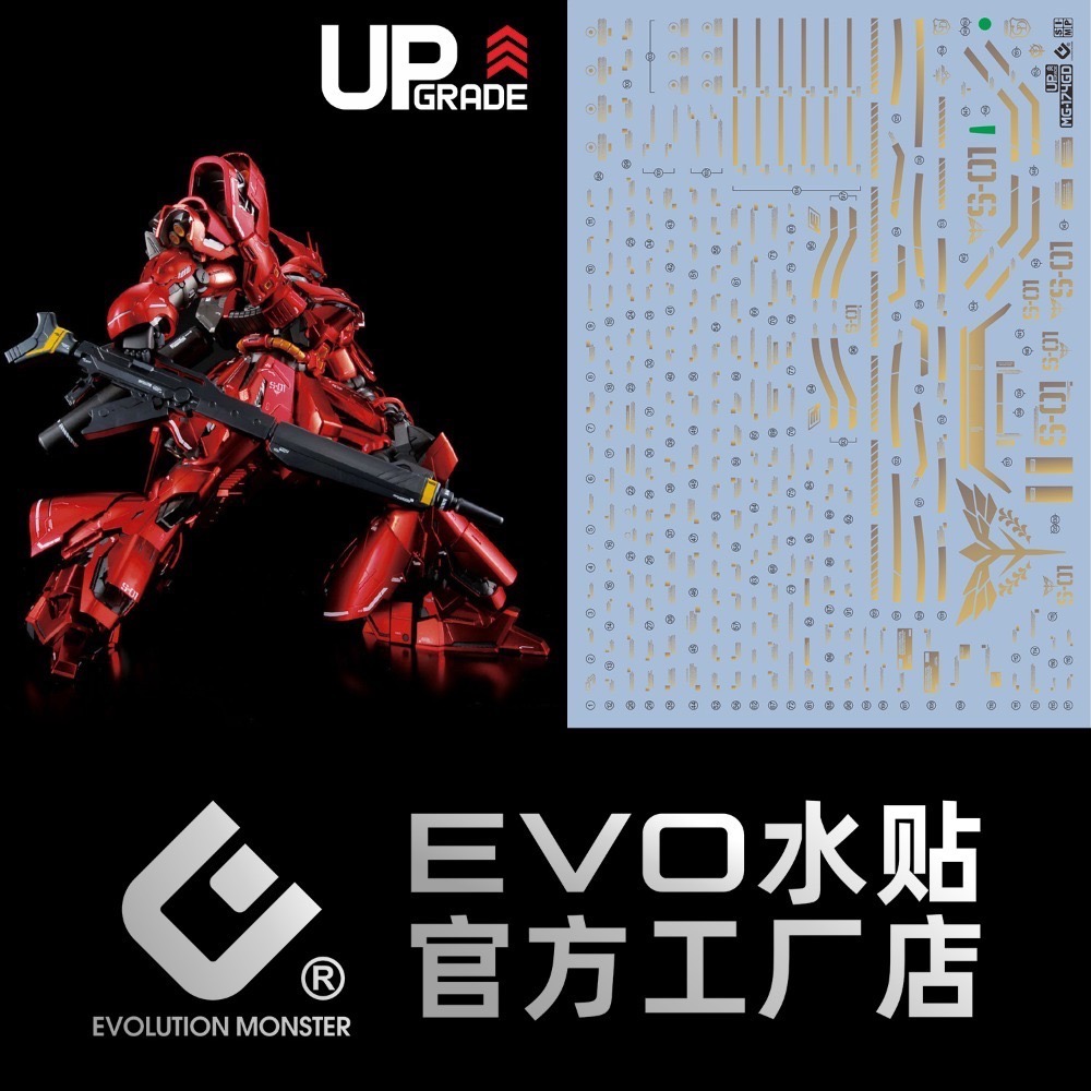 [BUOCO] EVO MG-174  MG MSN-04 沙薩比 Ver.Ka 螢光水貼 (1/100) - 夏亞-規格圖5