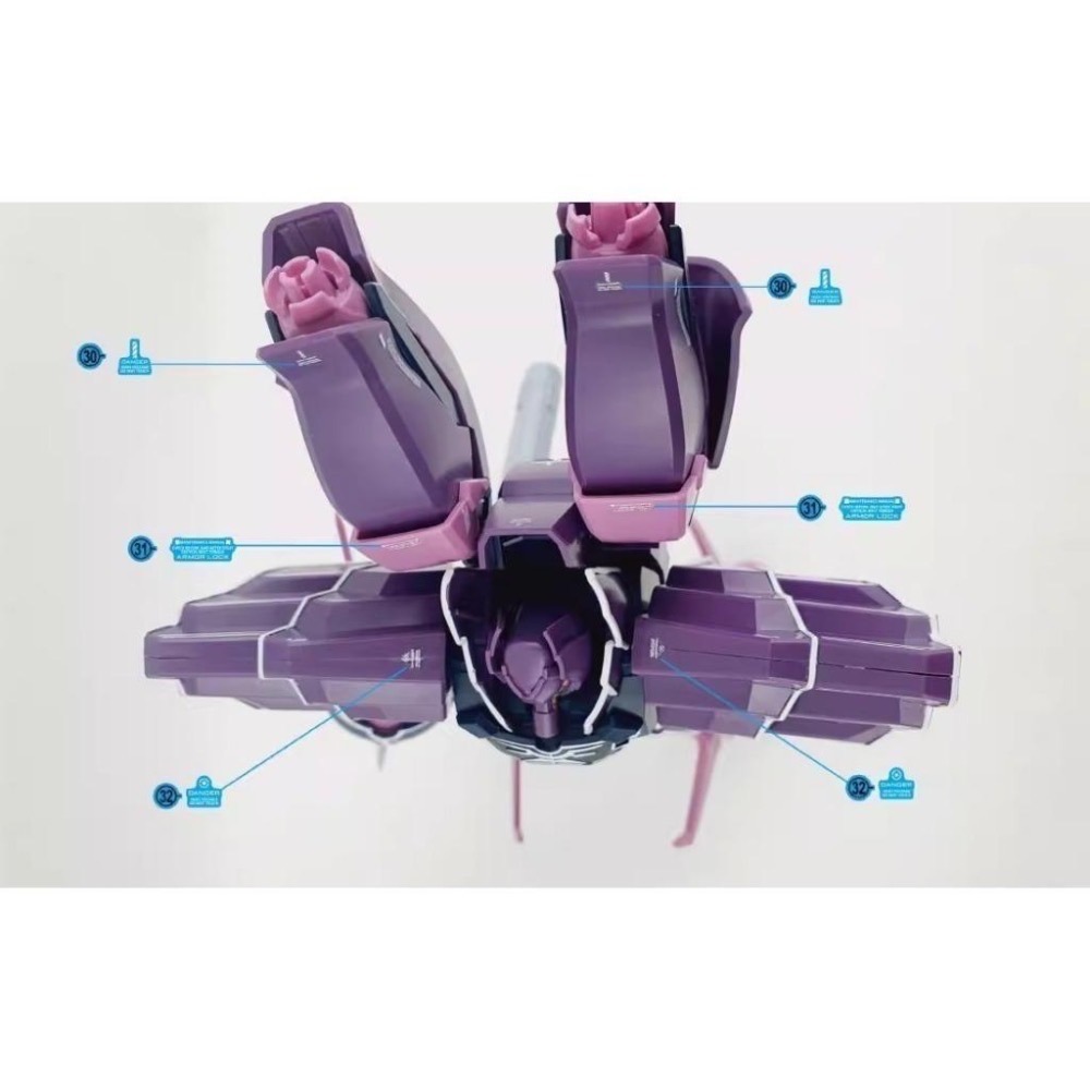 [BUOCO] 炎水貼 HGUC 1/144 YAMS-132 羅森祖魯 Rozen Zulu 安傑洛專用 螢光 水貼-細節圖6