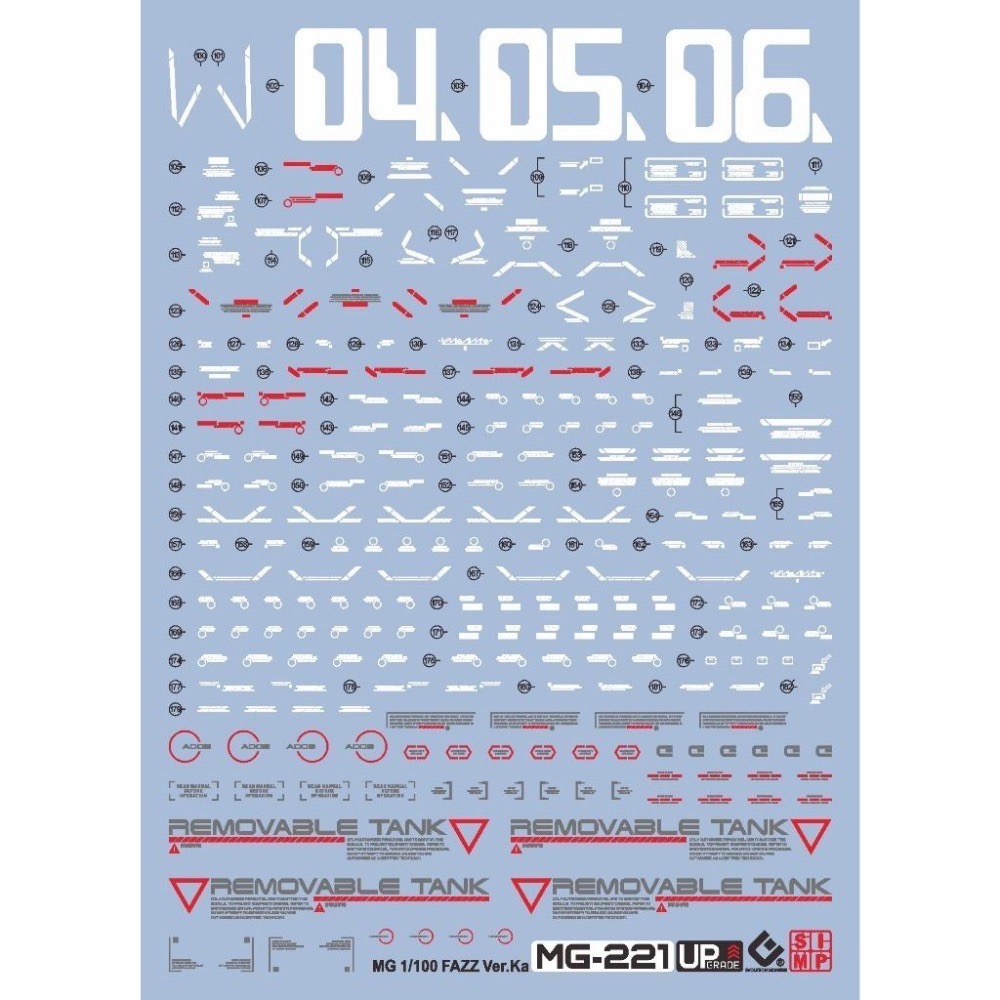 [BUOCO] EVO MG-211 MG FAZZ (全裝甲ZZ) Ver.Ka 螢光水貼 (1/100) MEGA炮-細節圖3