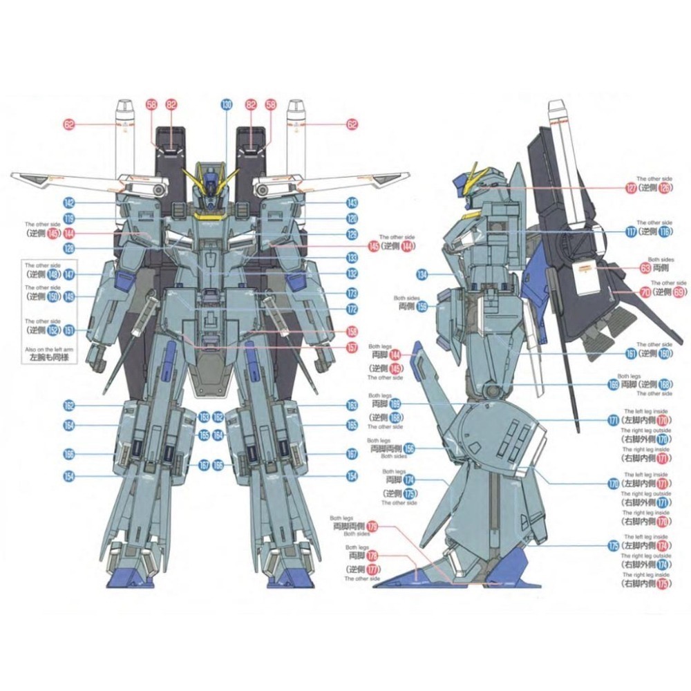 [BUOCO] EVO MG-211 MG FAZZ (全裝甲ZZ) Ver.Ka 螢光水貼 (1/100) MEGA炮-細節圖7