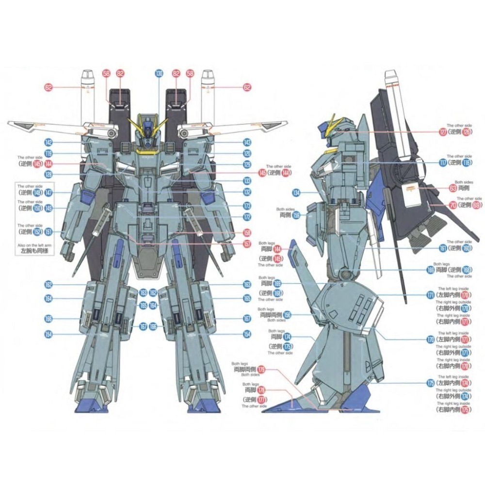 [BUOCO] EVO MG-221 MG FAZZ (全裝甲ZZ) Ver.Ka 螢光水貼 (1/100) MEGA炮-細節圖7