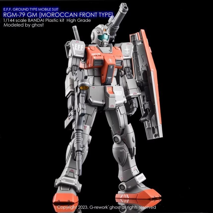 [BUOCO] 炎水貼 GHOST PB HG RGM-79 吉姆 摩洛哥戰線規格 專用水貼 螢光水貼 庫克羅斯.德安之-細節圖9