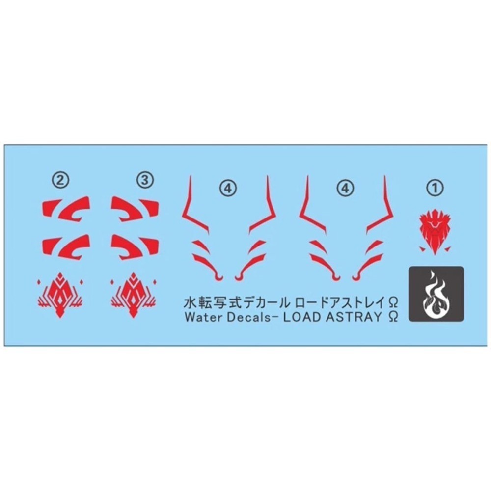 [BUOCO] 炎水貼 PB HG 1/144 王道異端鋼彈 Ω  專用螢光水貼 | 君主異端 | 君王異端  | 帝王-細節圖2