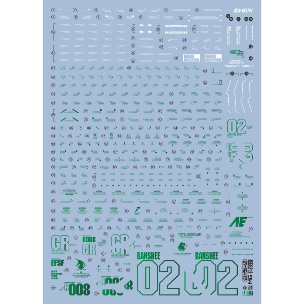 [BUOCO] EVO MG-154 MG 報喪女妖 / 命運女神 (最終決戰/覺醒版) 電鍍綠水貼 Ver.Ka-細節圖2