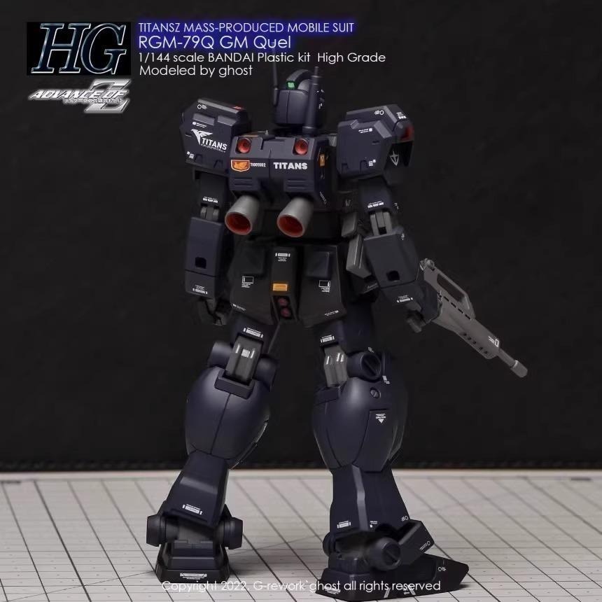 [BUOCO] 炎水貼 Ghost版 HG 鎮暴型吉姆 GM QUEL 專用螢光水貼 | 迪坦斯 | RGM-79Q |-細節圖6