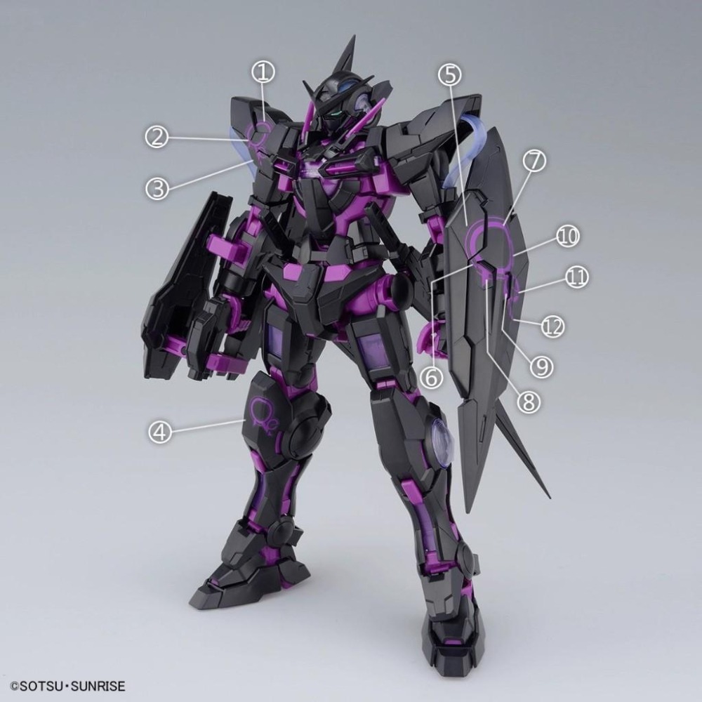 [BUOCO] 雪焰 MG-123 MG 1/100 能天使鋼彈 Exia GN-001 再生配色版 單色螢光紫 水貼-細節圖4
