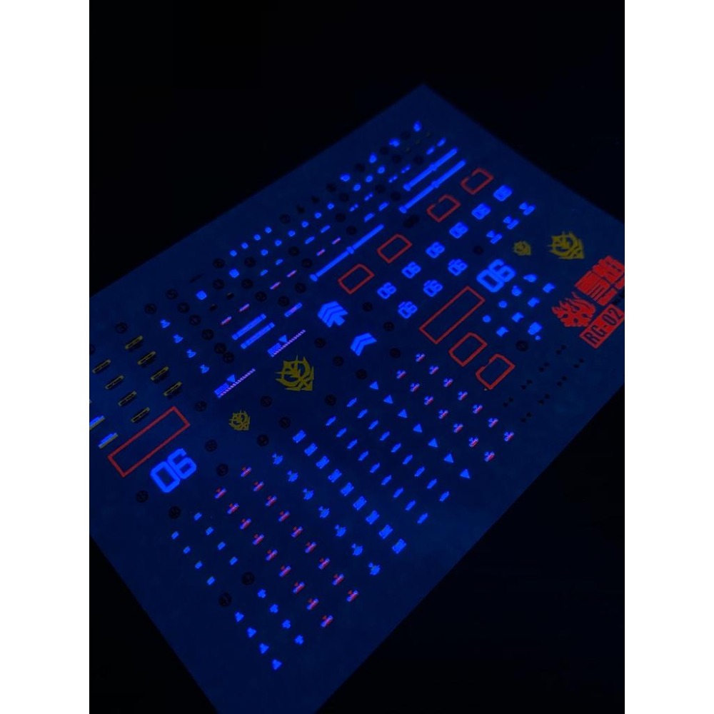 [BUOCO] 雪焰 RG-02-2 1/144 MS-06F 薩克佈雷型 Zaku PB限定 專用 螢光 水貼-細節圖5