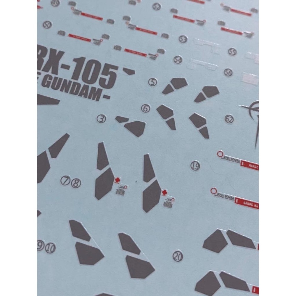 [BUOCO] 雪焰 HG-34 1/144 RX-105  Ξ鋼彈 柯西 XI 鋼彈 螢光水貼 | 閃光的哈薩威 |-細節圖7