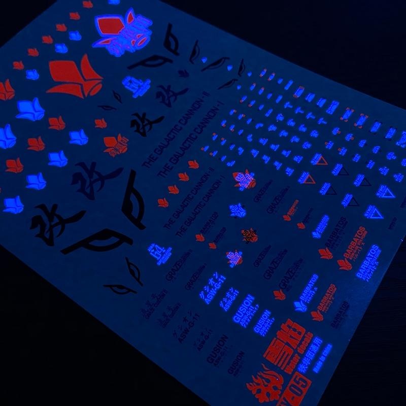 [BUOCO] 雪焰 TY-05 鐵血的孤兒 鐵華團 通用 標誌 巴巴托斯 古辛 流星號 佛勞洛斯 螢光 水貼-細節圖4