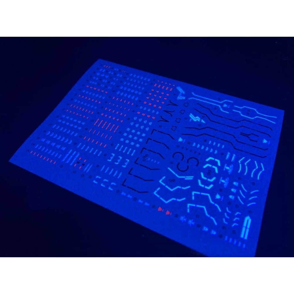 [BUOCO] 雪焰 RG-09 1/144 七劍型00鋼彈/G 模擬驗證機 00V外傳 PB限定 螢光 水貼-細節圖5