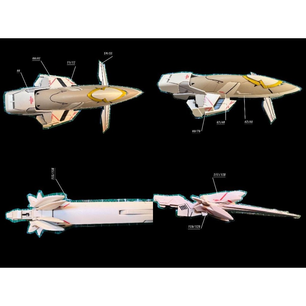 [BUOCO] 雪焰 MG 1/100 飛翼零式 EW Ver.Ka 白雪姬前奏曲 FIX樣式 螢光 水貼 8827通用-細節圖6