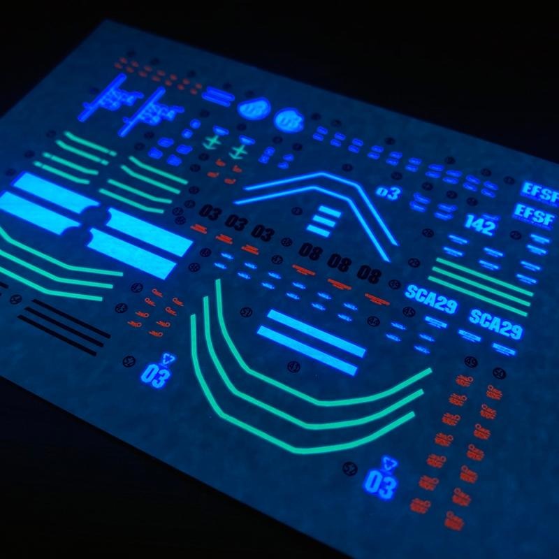 [BUOCO] 雪焰 HG-33 1/144 GTO 吉姆加農 GM Cannon 火箭筒裝備 空間突擊隊 螢光 水貼-細節圖5