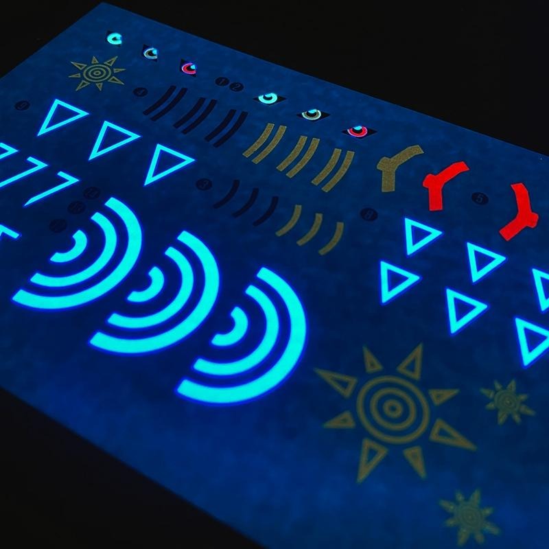 [BUOCO] 雪焰 FRS 戰鬥暴龍獸 TV動畫版 數碼寶貝大冒險 勇氣徽章 螢光 水貼 適用於標準版-細節圖3