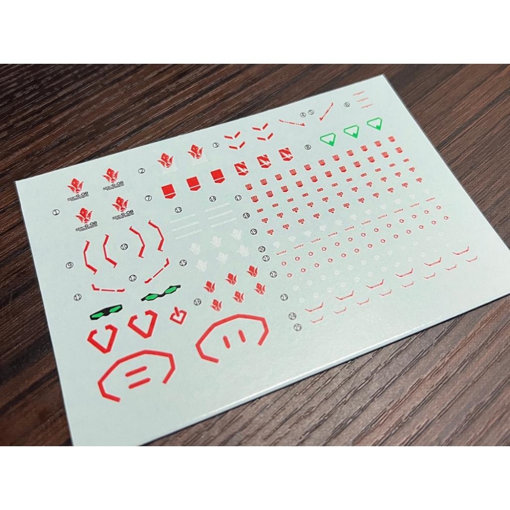 [BUOCO] 雪焰 HG-59 1/144 天狼型 獵魔鋼彈 Barbatos Lupus MR樣式 鐵華團 螢光水貼-細節圖4