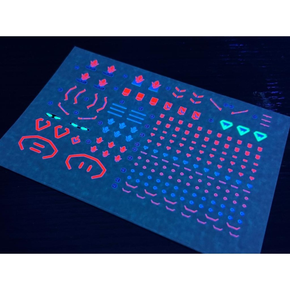 [BUOCO] 雪焰 HG-59 1/144 天狼型 獵魔鋼彈 Barbatos Lupus MR樣式 鐵華團 螢光水貼-細節圖5