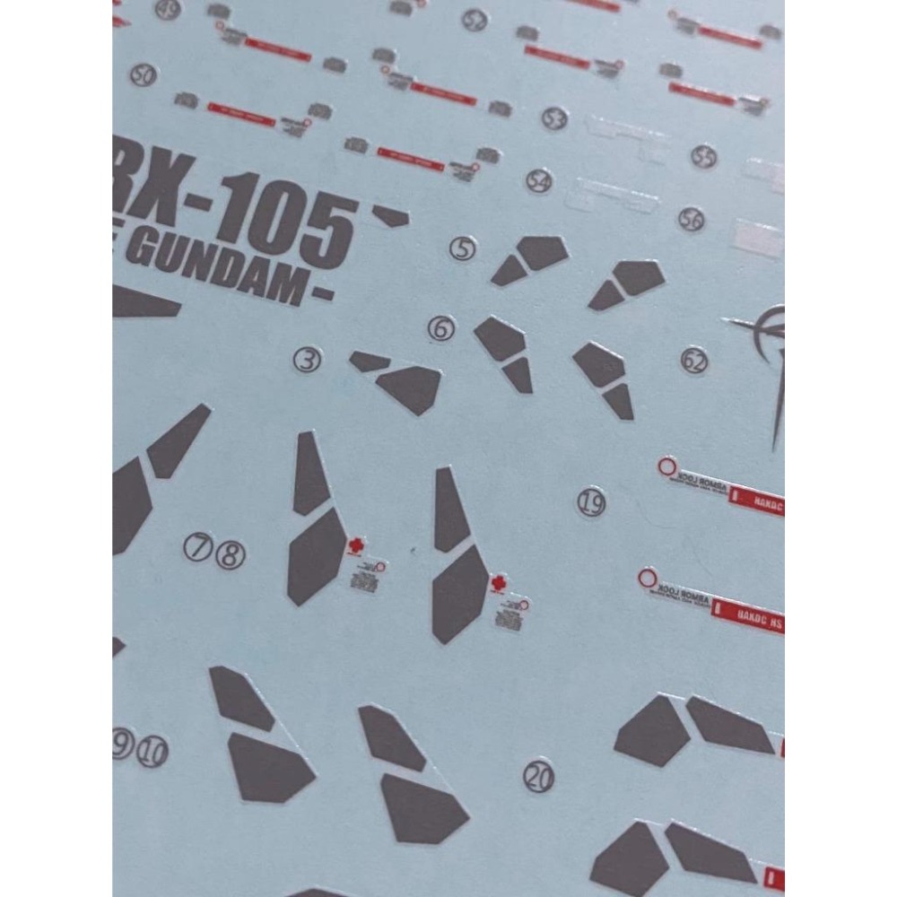 [BUOCO] 雪焰 HG-35 Ξ鋼彈 & 潘娜洛普 2合1 螢光 水貼 - 柯西 / XI / 潘妮洛普 / 大白鵝-細節圖8