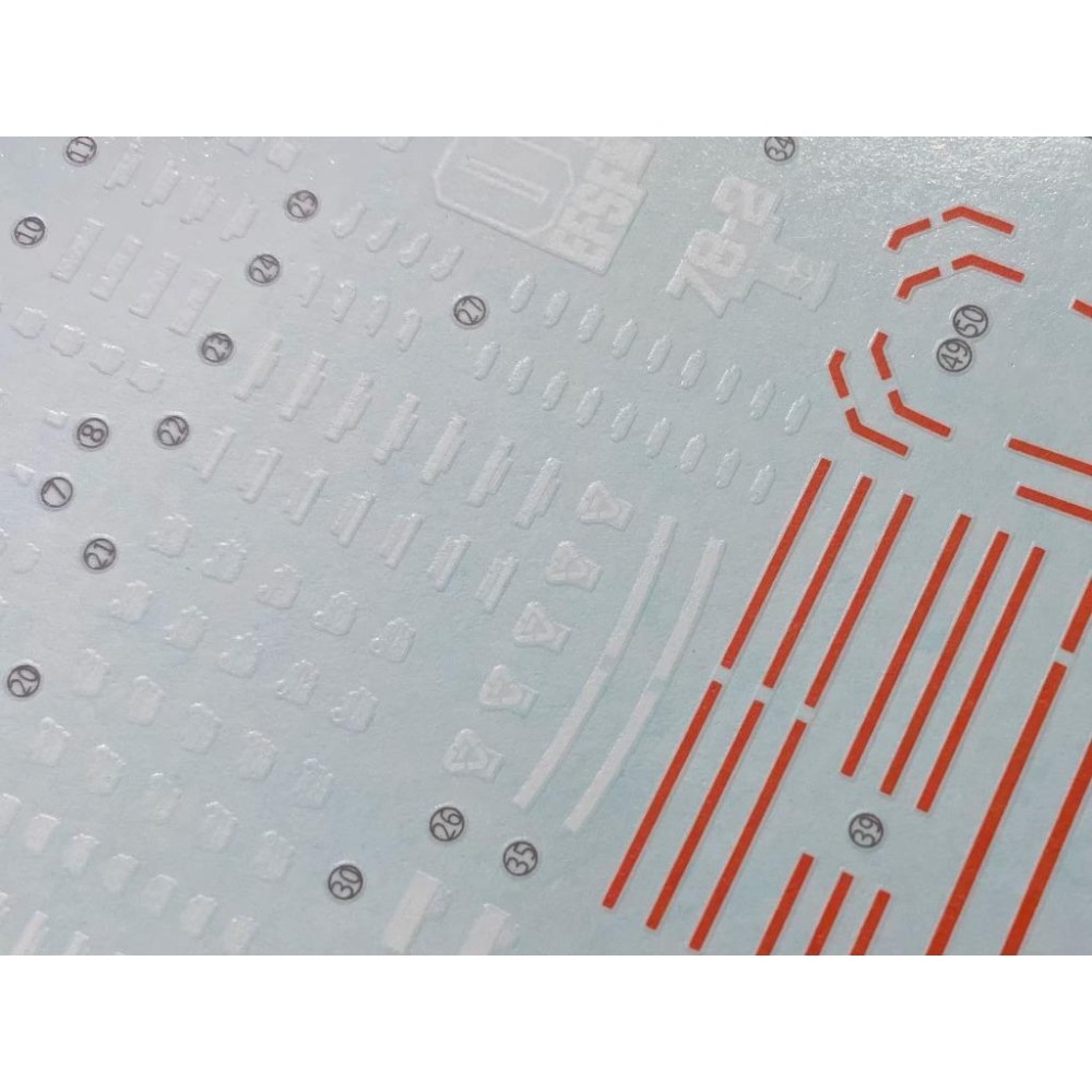 [BUOCO] 雪焰 HG-25 1/144 GTO 重型鋼彈 Heavy Gundam FA-78-2 螢光 水貼-細節圖4