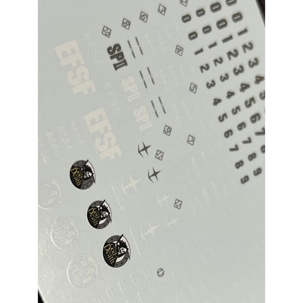 [BUOCO] 雪焰 HG-55 1/144 吉姆狙擊型II GM Sniper II 黑色死神 利德·沃爾夫 螢光水貼-細節圖4