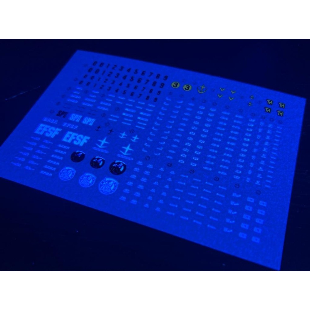 [BUOCO] 雪焰 HG-55 1/144 吉姆狙擊型II GM Sniper II 黑色死神 利德·沃爾夫 螢光水貼-細節圖5