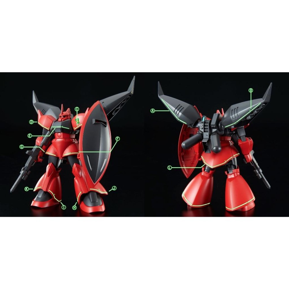 [BUOCO] 雪焰 HG-48 1/144 傑爾古格 VERTEX J型狙擊型 夏亞 強尼萊汀 萊登 通用 螢光 水貼-細節圖6