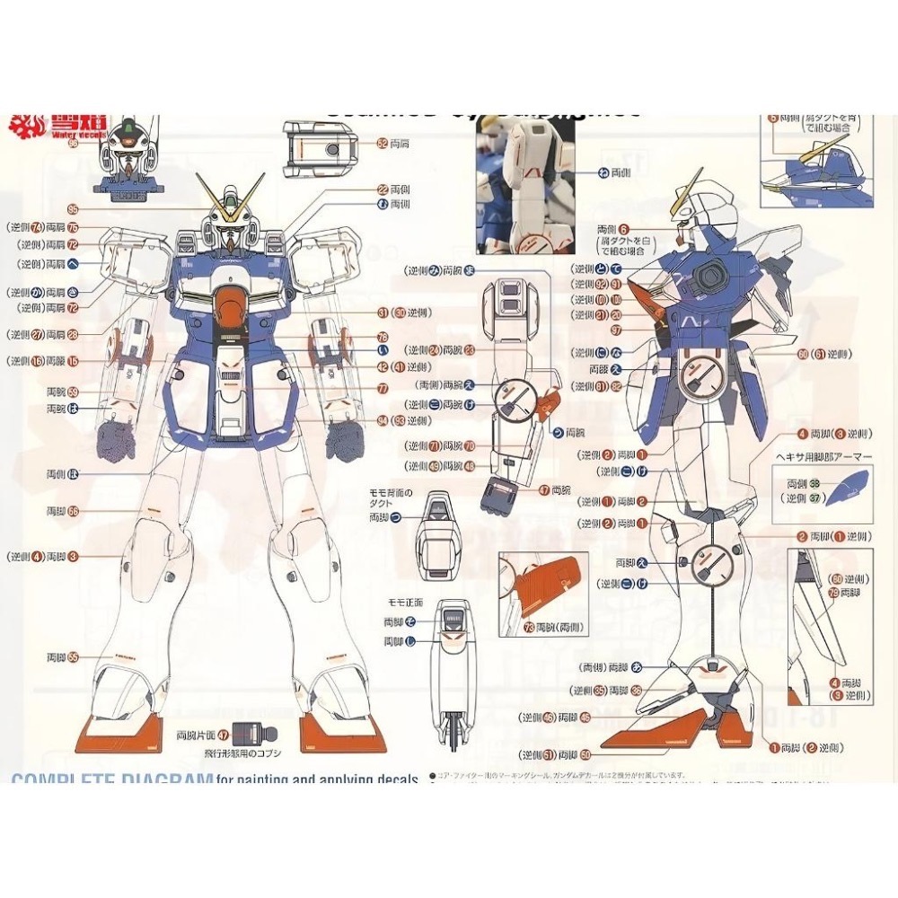 [BUOCO] 雪焰 MG-13 1/100 V-Dash 鋼彈 V-Dash Gundam Ver.Ka V鋼彈 螢光-細節圖6