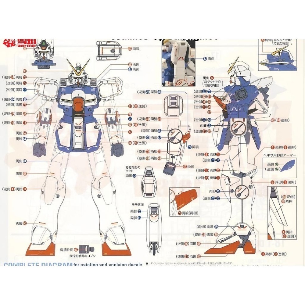 [BUOCO] 雪焰 MG-13 1/100 V-Dash 鋼彈 V-Dash Gundam Ver.Ka V鋼彈 螢光-細節圖6