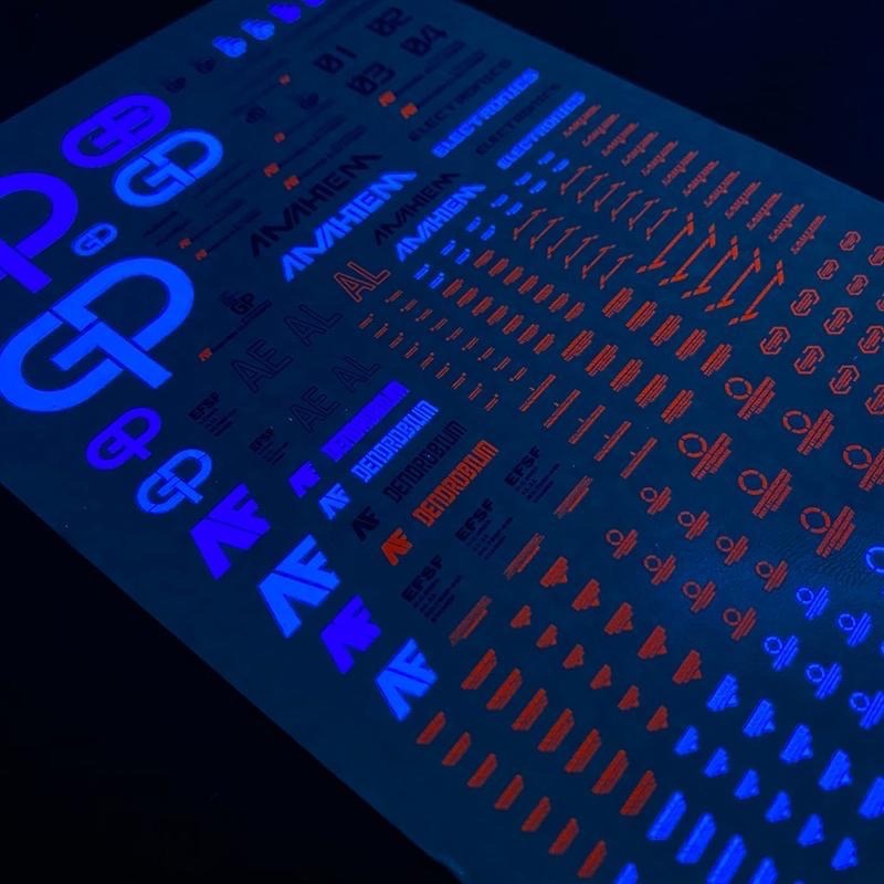 [BUOCO] 雪焰 TY-12 GP系列  鋼彈開發計畫 GP01 GP02 GP03 GP04 通用 螢光 水貼-細節圖4