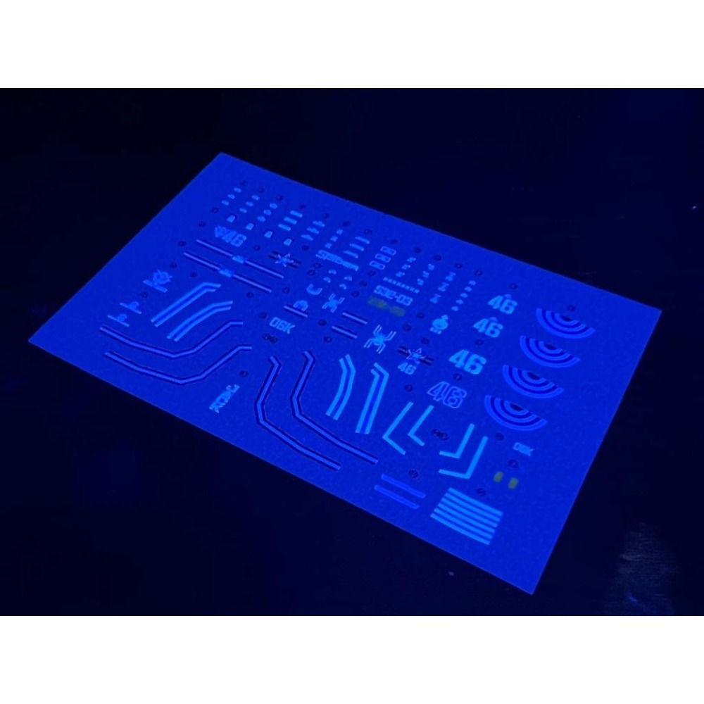 [BUOCO] 雪焰 HG-26 1/144 GTO 薩克加農 Zaku Cannon The Origin 螢光 水貼-細節圖5