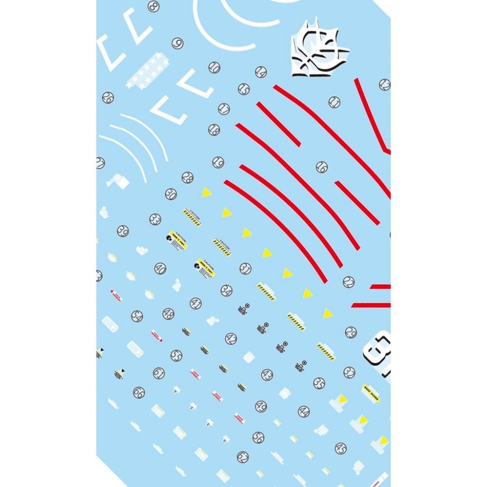 [BUOCO] 雪焰 RG-13 1/144 MS-06R-1A 高機動型薩克 II Zaku 蒼藍雷光 螢光 水貼-細節圖4