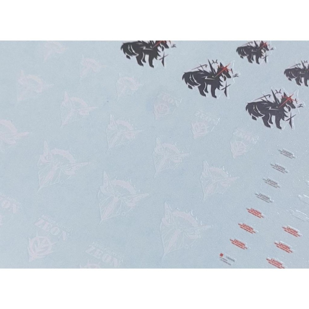 [BUOCO] 雪焰 HG-46 1/144 黑騎士 白騎士 伊弗利特獵裝型 激戰任務 代號妖精 3in1 螢光 水貼-細節圖4