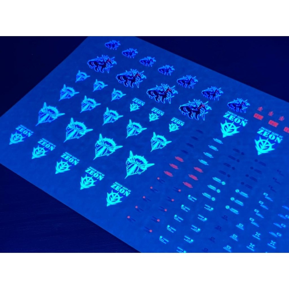 [BUOCO] 雪焰 HG-46 1/144 黑騎士 白騎士 伊弗利特獵裝型 激戰任務 代號妖精 3in1 螢光 水貼-細節圖5