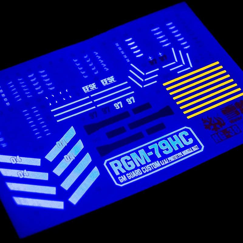 [BUOCO] 雪焰 HG-38 1/144 GTO 吉姆狙擊特裝型 GM SNIPER 飛彈發射器裝備 螢光 水貼-細節圖5