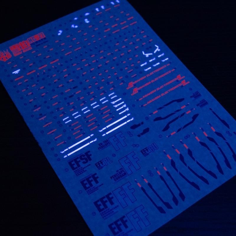 [BUOCO] 雪焰 HG-27 1/144 閃光的哈薩威 潘娜洛普 螢光水貼 - 潘妮洛普 / 大白鵝 / 潘尼洛普-細節圖4