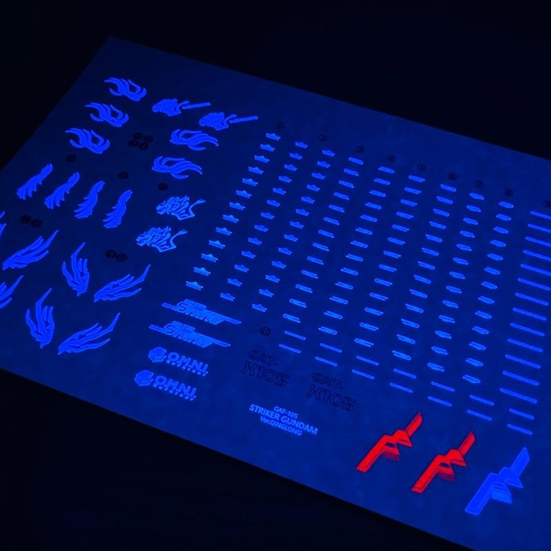 [BUOCO] 雪焰 EG 1/144 攻擊鋼彈 青龍破乾 GAT-X105 龍紋 螢光 水貼 EG-02 中國限定-細節圖4