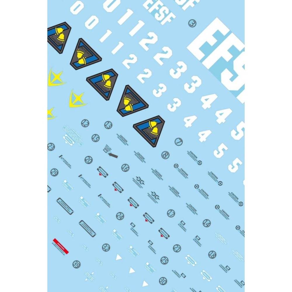 [BUOCO] 雪焰 MG-133 MG 1/100 武裝強化型傑鋼 Stark Jegan RGM-89S 螢光 水貼-細節圖4