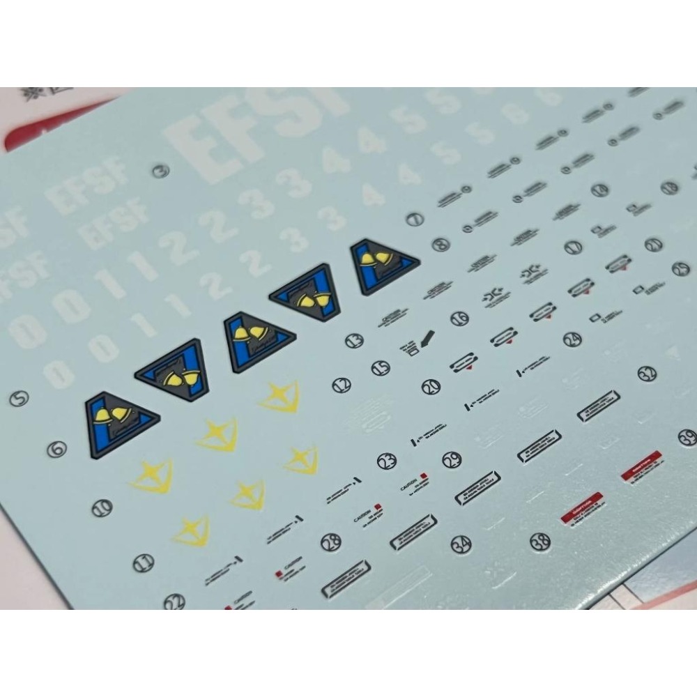 [BUOCO] 雪焰 MG-133 MG 1/100 武裝強化型傑鋼 Stark Jegan RGM-89S 螢光 水貼-細節圖5