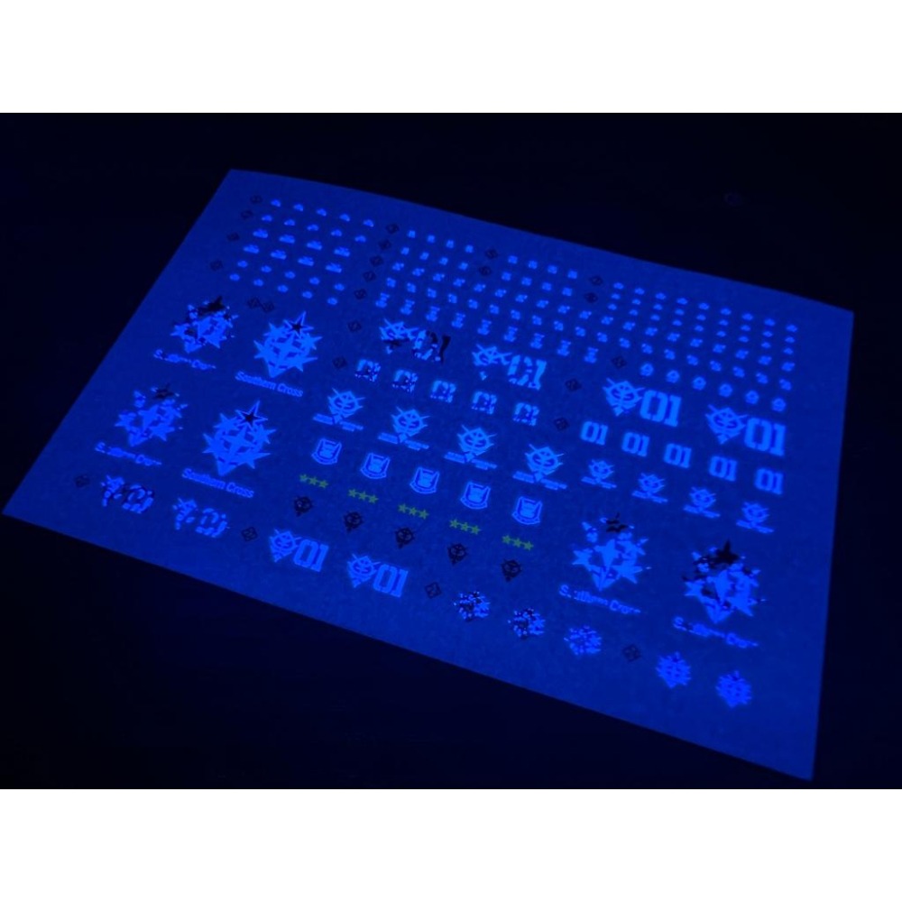 [BUOCO] 雪焰 HG-49 1/144 庫克羅斯·德安之島 薩克 Doan＇s Zaku 南十字星隊 螢光 水貼-細節圖5