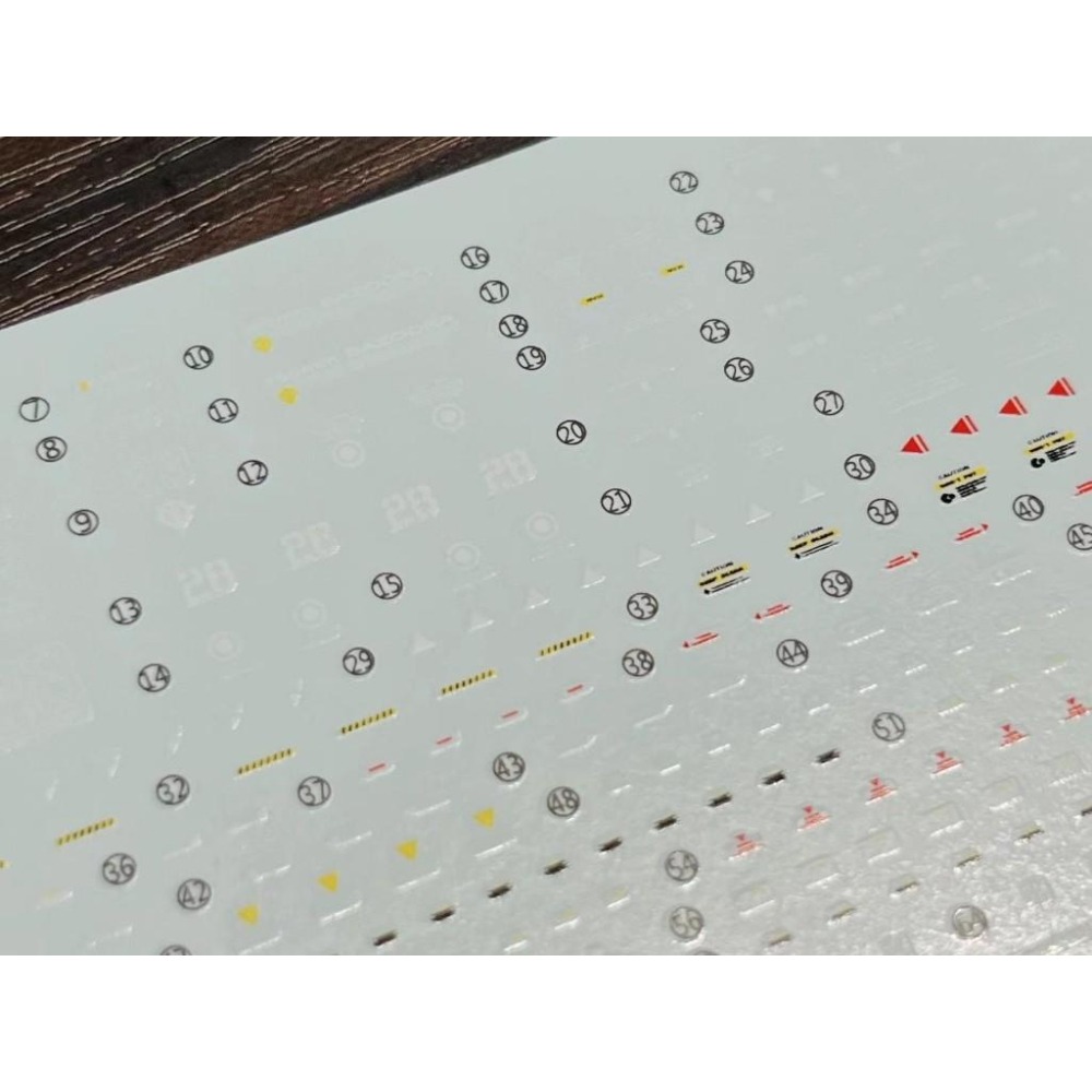 [BUOCO] 雪焰 RG-48 1/144 MS-06R-2 高機動型薩克 II Zaku 羅伯特·吉列姆  螢光水貼-細節圖4