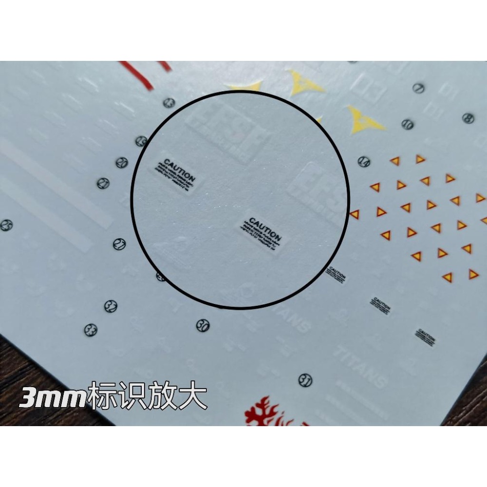 [BUOCO] 雪焰 HGUC-88 1/144 鋼彈 MK-II MK2 迪坦斯 黑兔 21世紀真實配色 螢光 水貼-細節圖4