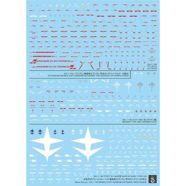 [BUOCO] 炎水貼 HG 1/144 閃光的哈薩威 喀耳刻的魔女 通用 螢光 水貼 柯西 梅薩 阿利宙斯 古斯塔夫-細節圖3