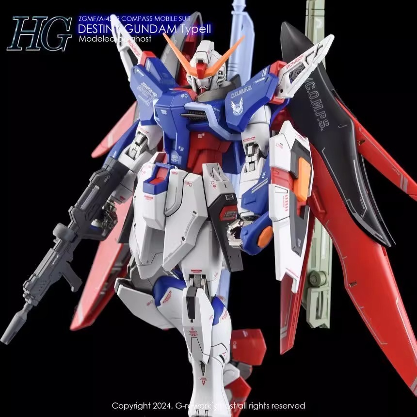 [BUOCO] 炎水貼 GHOST HG 1/144 命運鋼彈 Spec II SEED Destiny 螢光 水貼-細節圖9